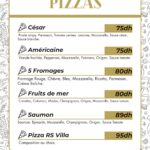 Menu RS Villa - Café Restaurant Meknes January 2025 241017-650500